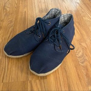 Tom’s men high top espadrilles size 8